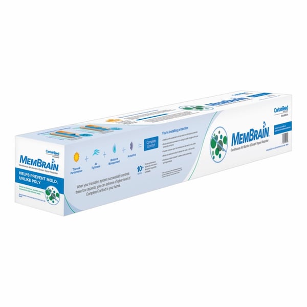 Certainteed Membrain CertainTeed MemBrain 8 ft. W X 50 ft. L X 2 mil Air Barrier and Smart Vapor Retarder Roll 416.5 sq f 902018 - main